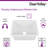 24" L x 19" W Rectangular White Fireclay Undermount Kitchen Sink with Basket Strainer and Sink Grid