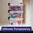  X Mini Storage Container Plastic Crayon Box Stackable Clear Arts and Sewing Organizer, 1.4 Quart, 4 Pack-535435674