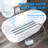 Bubble Bath Mat, Bathtub Mat With Remote Control, Waterproof, Non-Slip, Adjustable 6 Speed, Full Body Spa Massager