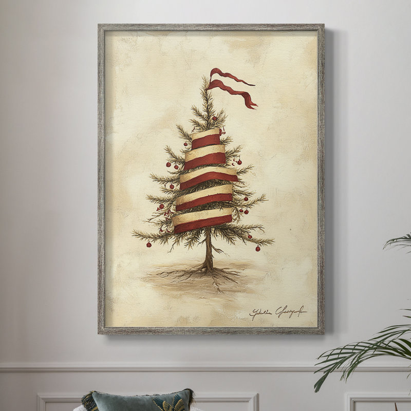 «Christmas Holiday Art CDLVII», reproduction d'art encadrée - bois massif, H 21 po x l 17 po