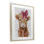 Coquette Highland Cow, reproduction encadrée sous verre, design par Nina Blue