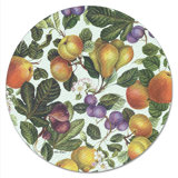 CounterArt Fruit Blossoms 13" Tempered Glass Lazy Susan Turntable