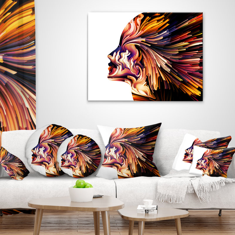Coussin lombaire contemporain couleur of imagination