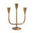 Cast Metal Candelabra, Antique Brass Finish