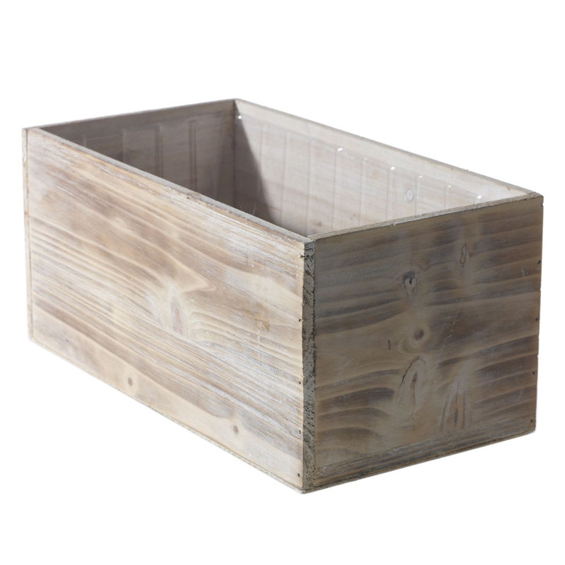 Pot à fleurs Tariah Woodland, Blanc, H 7 po x l 13,5 po x P 6 po