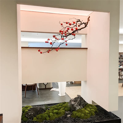 Arbre persimmon mural avec branches de Jujube