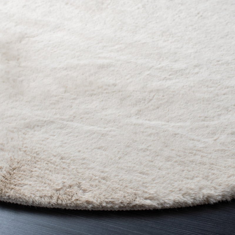 Mckenzie Beige Area Rug, Round 4'