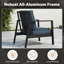 Chaise de patio en aluminium avec coussins-777205571