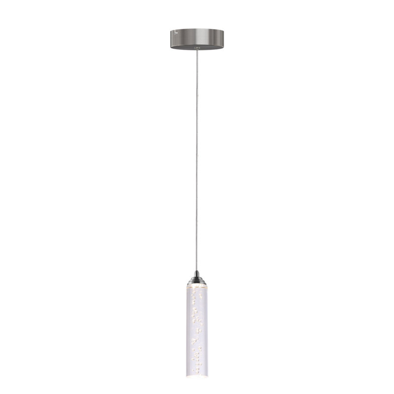 Luminaire suspendu cylindrique 1 lumière Ardrie, H 8,7 po x l 1,8 po x p 1,8 po