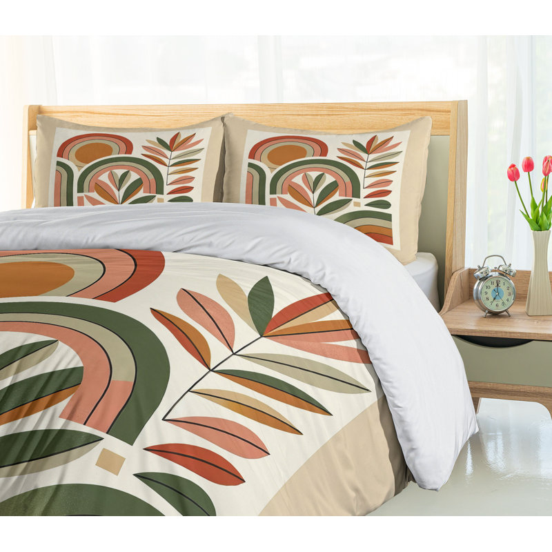 Monstera Duvet Cover, Queen Duvet Cover + 2 Standard Shams
