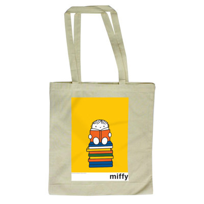 Miffy's Human Friends Sat on a Pile Books Reading Tote Bag