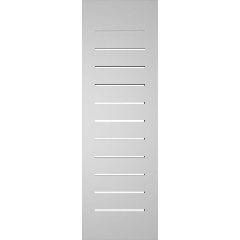 Rectangle Surface Mount Signature Urethane Functional Gable Vent, Primed Tan, 38" H x 12" W x 1.5" D
