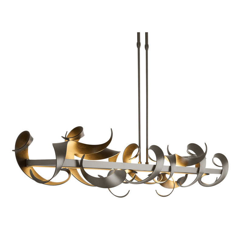Folio Kitchen Island Linear LED Pendant, Oil Rubbed Bronze
