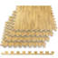 Carreaux de sol en mousse à grain de bois à emboîtement de 3/8 po HomeCube USA-96453269