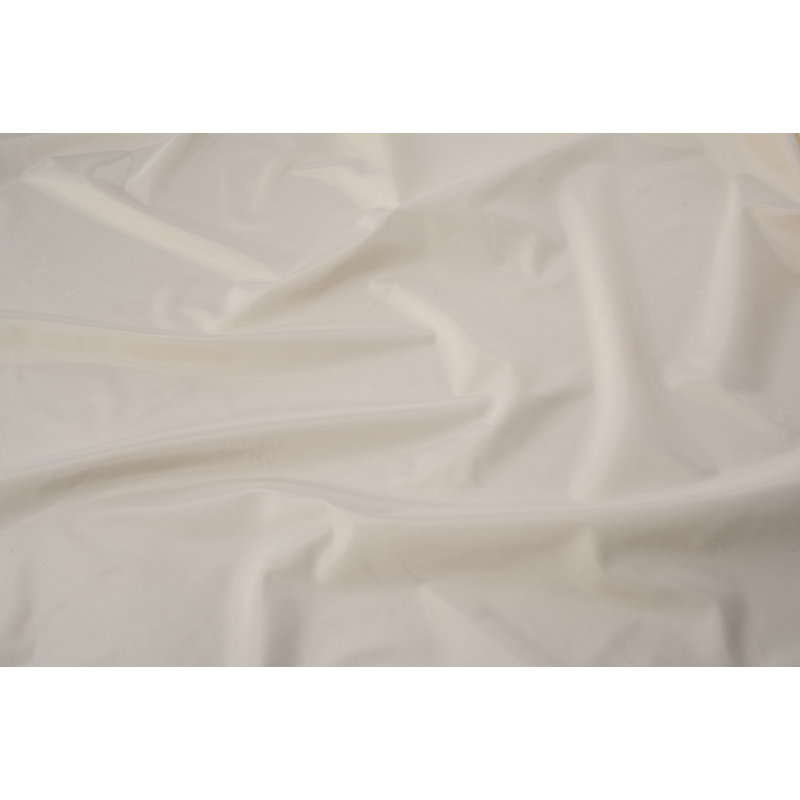 Plain Polyester Shower Curtain, Ivory