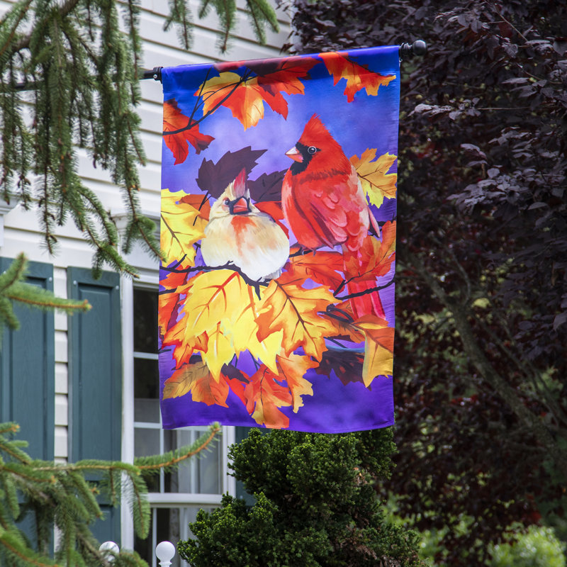 Drapeau de maison en polyester à 2 côtés Cardinal Friends