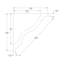 Moulure couronnée en polyuréthane blanc uni apprêté 4-15 / 16 po x 4-1 / 2 po x 78-3 / 4 po-132044871