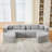 115"W 4-Piece Upholstered Sectional-1592028612