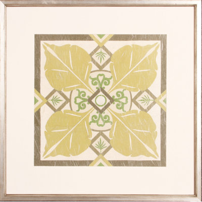 « palm motif iii », impression encadrée