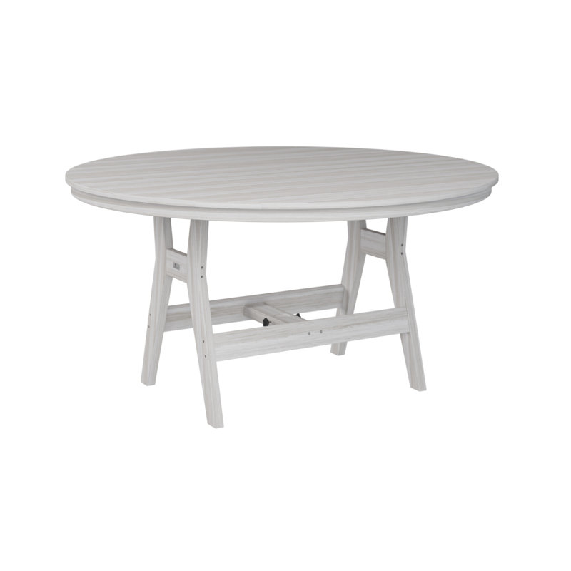 Berlin Gardens Harbor Round Bar Table, Seashell, 30.37" H x 60" W x 60" D