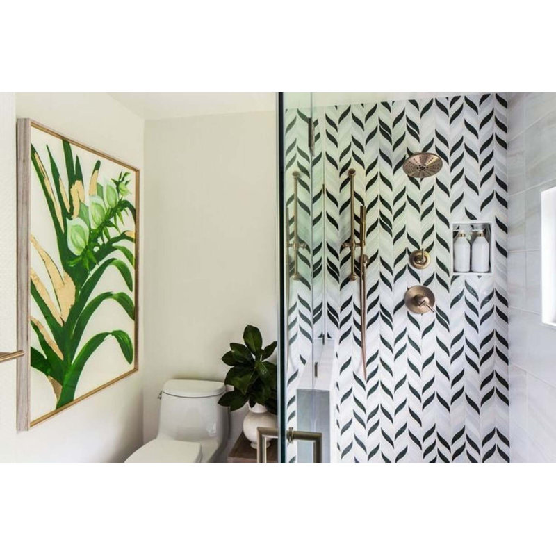 Nabi Sprig Marble And Tile- Final Sale, Deep Emerald
