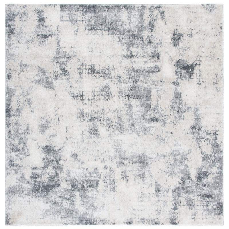 Scriber Performance Abstract Rug, Square 6'7"