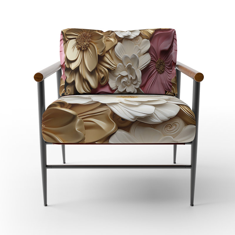 Dahlgreen - Fauteuil d'appoint rembourré en velours, Noir