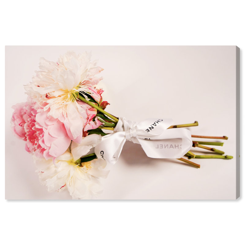 Bouquet de pivoines - photographie sur toile, H 30 po x l 45 po