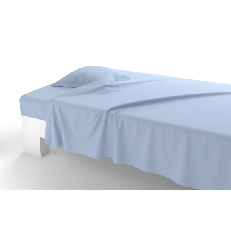 Vexin Percale Flat Sheet, Azure, King