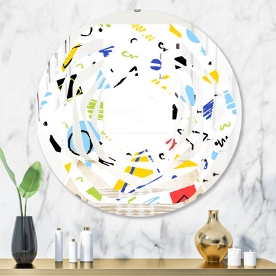 Miroir mural Whirl Geomatric Design III