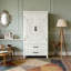 Armoire de rangement blanche 27 po