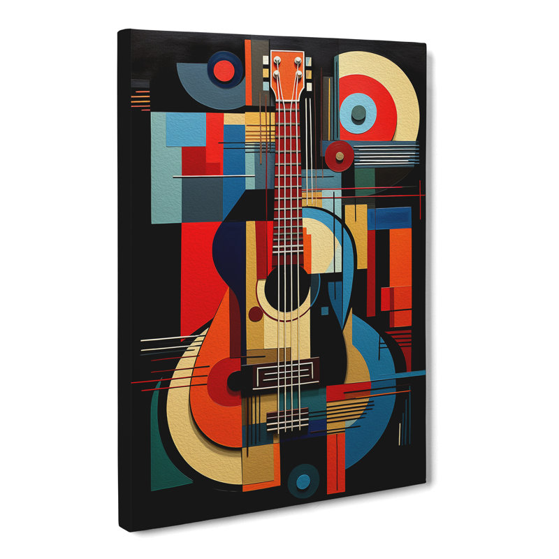 Guitar Constructivism - Print, 50cm H x 35cm W x 3cm D