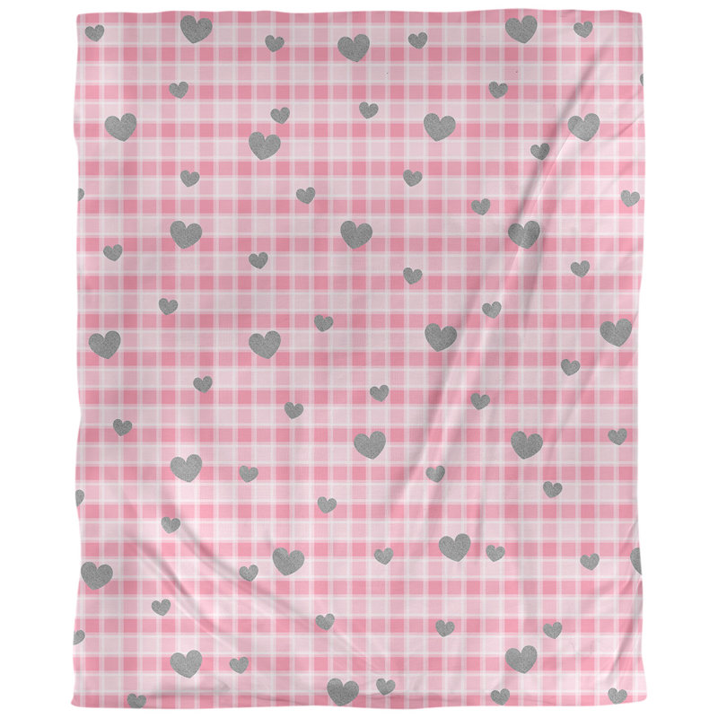 Tissu de la st valentin, Argent, L 58 po x l 36 po, Faux lin