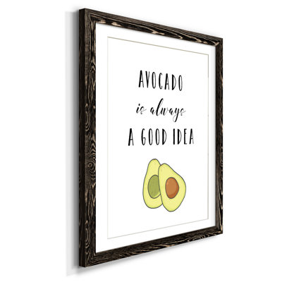Avocat - Reproduction d'art textuel sur papier encadré