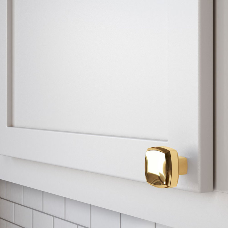 4453 Severin Fayerman A Knob, Non-Lacquered Brass
