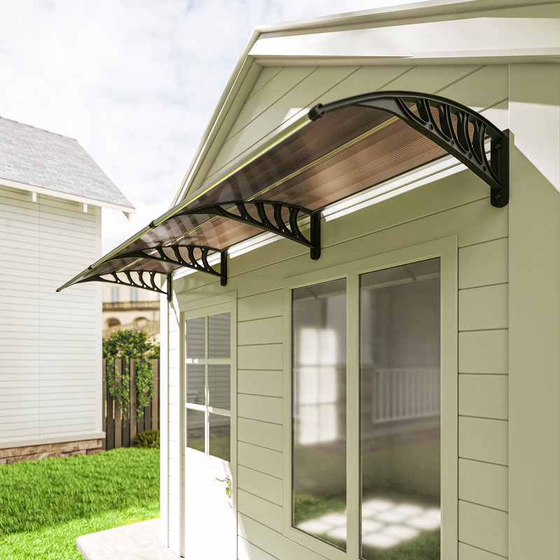 Outsunny Retractable, Brown