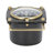 Modern Black Metal Desk Clock with Gold Accents - 6" Analog Tabletop Clock for Home or Office Decor
