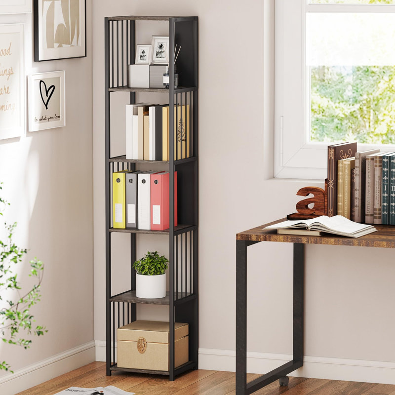 165cm H x 33.5cm W Metal Bookcase