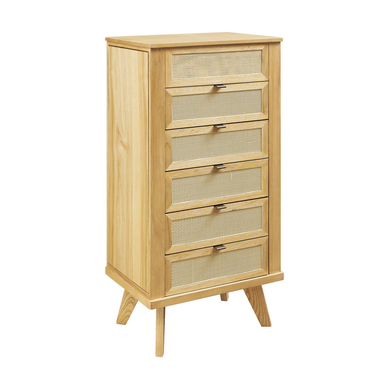 Armoire à bijoux sur pied Raenada, Naturel