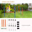 Agility Set Training Hurdle Jump Hoop Pole-120951232