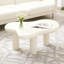 Table basse Cloud à 3 pieds, table d'appoint moderne en bois pour le salon, la chambre à coucher, le balcon et le patio, table centrale unique avec bords arrondis lisses, conception peu encombrante