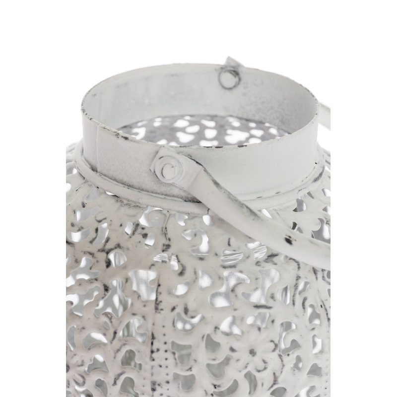 Metal Lantern, White