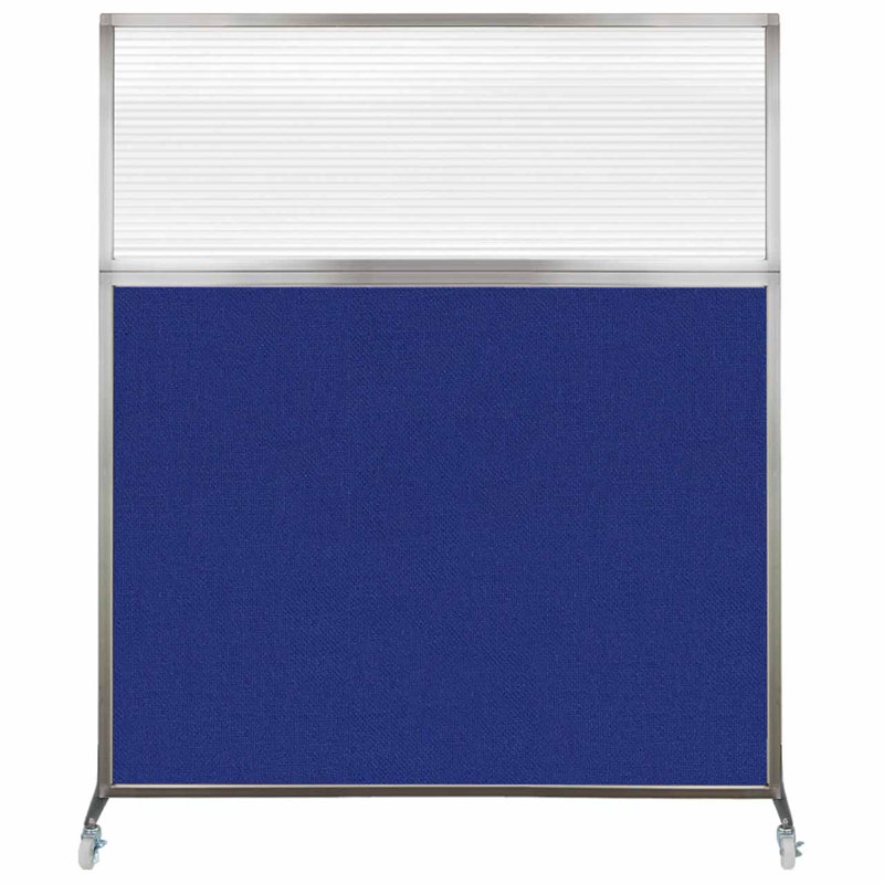 Cloison de bureau Hush, Longueur 60 po, Bleu royal