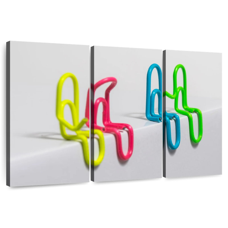 Kerner Paper Clip Couples, 48" H x 74" W