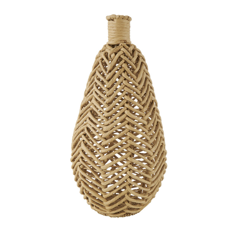 Vase décoratif tissé à la main en corde de jute Paniz