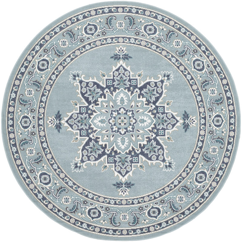 Hsieh Oriental Indoor / Outdoor Rug, Square 7'3"
