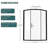 Diamond-Shaped Corner Shower Door