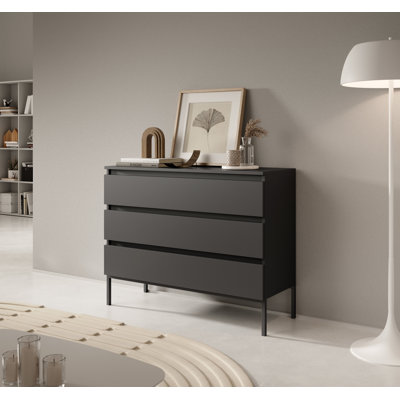 Abrah 100cm W 3 - Drawer Chest of Drawers