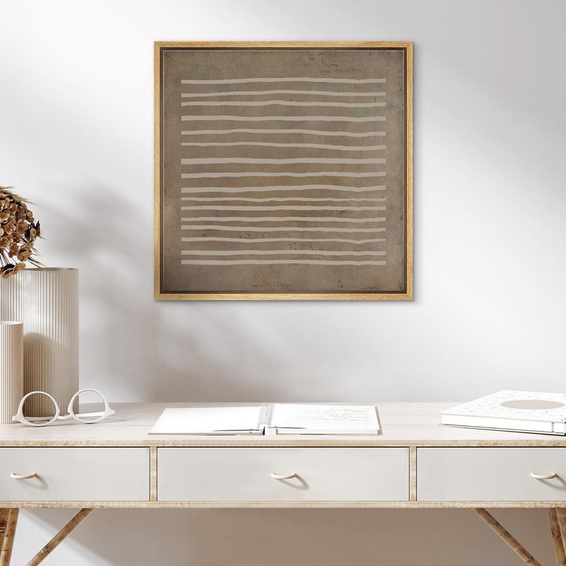 Motif minimaliste de formes abstraites grunge, art moderne, décoration boho relax / zen nordique, impression sur toile