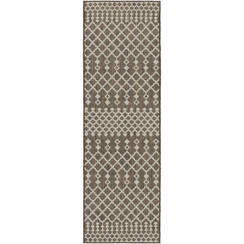 Robbs Rectangle Indoor/Outdoor Area Rug, Runner 2' x 6', Natural